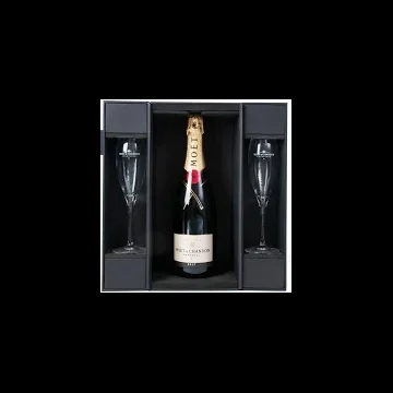 Moët & Chandon Brut Impérial in Luxe coffret + 2 flutes 75CL